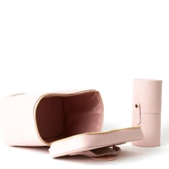 New Hollis Lux Cosmetic Bag LeopardBlushNudeHot PinkPixie Pink