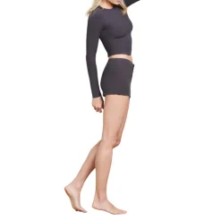 Outlet Barefoot Dreams Malibu Collection® Ultra Soft Rib Long Sleeve WillowCarbon