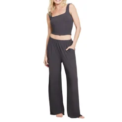Fashion Barefoot Dreams Malibu Collection® Ultra Soft Rib Patch Pocket Pant WillowCarbon