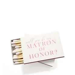 Best TEA AND BECKY Matron of Honor Proposal Matchbox