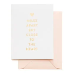Clearance Sugar Paper Miles Apart Card