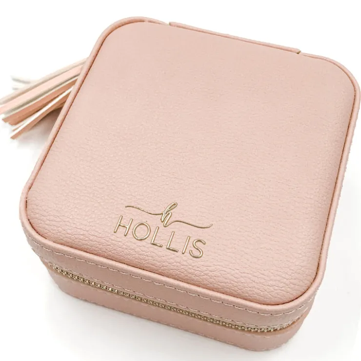 Outlet Hollis Mini Jewelry Organizer BlushNudeLeopard