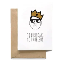 Clearance Spaghetti & Meatballs Mo Problems Birthday Card