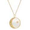 New Tai Rittichai Mother of Pearl Moon & Star Necklace