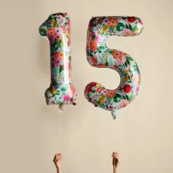 Best RIFLE PAPER CO. Numbered Foil Balloon 0123456789