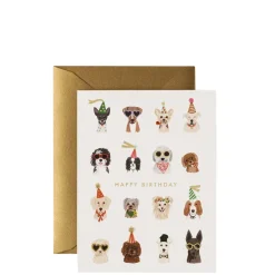 Hot RIFLE PAPER CO. Party Pups Birthday Card