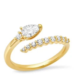 New Tai Rittichai Pave CZ Open Ring