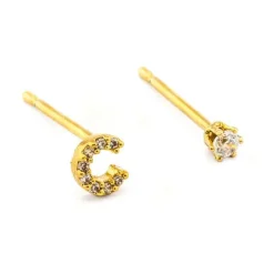Online Tai Rittichai Pave Initial Mismatched Earrings ABCDEFGHIJKLMNPRSTVW