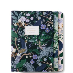 Clearance RIFLE PAPER CO. Peacock Stitched Notebook Set