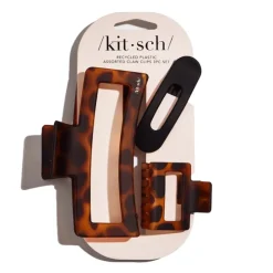 Discount KITSCH Recycled Plastic Open Shape Claw Clip Set