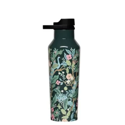 Hot Corkcicle Rifle Paper Co. Sport Canteen - Peacock