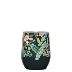 New Corkcicle Rifle Paper Co. Stemless Wine Cup - Peacock