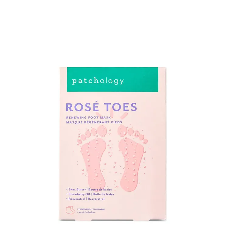 New Patchology Rosé Toes Renewing Foot Mask