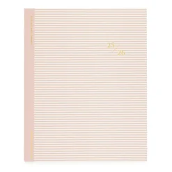 Clearance Sugar Paper 2025-2026 Rose Stripe Monthly Academic Planner