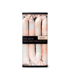 Hot KITSCH Satin Heatless Curling Set Sunset Tie DyeCharcoal