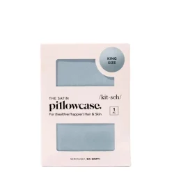 Best KITSCH Satin Pillowcase - Haze Blue