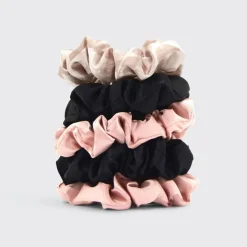 Outlet KITSCH Satin Sleep Scrunchie BlushBlackLeopardCameoAssorted