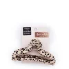 New KITSCH Satin Wrapped Claw Clip - Leopard