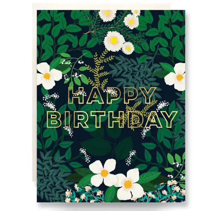 Hot Antiquaria Secret Garden Birthday Card