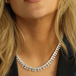 Hot Melinda Maria She's an Icon Riviera Tennis Necklace