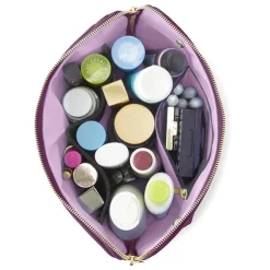 New Kusshi Signature Makeup Bag Bubble Gum PinkKelly GreenBlackCandy Apple RedGarnetJadePeach FuzzLavender