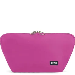 New Kusshi Signature Makeup Bag Bubble Gum PinkKelly GreenBlackCandy Apple RedGarnetJadePeach FuzzLavender