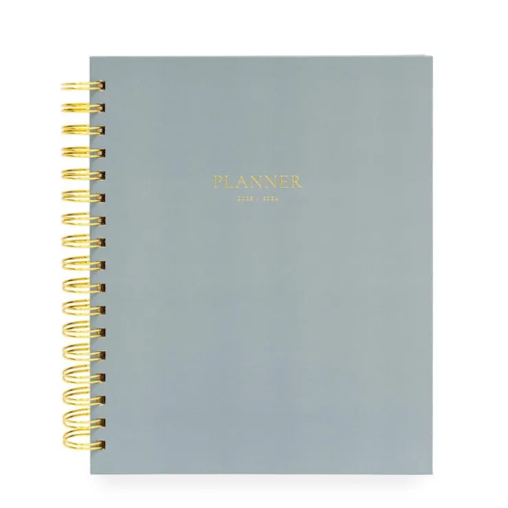 Fashion Sugar Paper 2025-2026 Signature Spiral Academic Planner - Dusty Blue