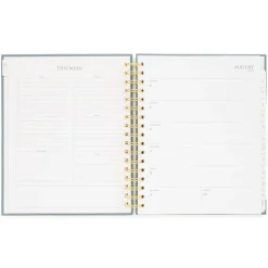 Fashion Sugar Paper 2025-2026 Signature Spiral Academic Planner - Dusty Blue