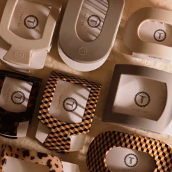 Discount TELETIES Silver Flames Flat Round Clip