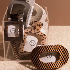 Sale TELETIES Silver Flames Flat Square Clip