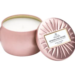 Outlet Voluspa Sparkling Rose Mini Tin Candle