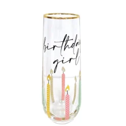 Outlet 8 Oak Lane Stemless Champagne Flute - Birthday Girl Multi-Color