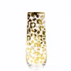 Clearance 8 Oak Lane Stemless Champagne Flute - Gold Leopard