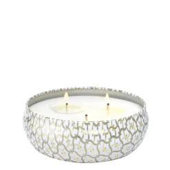 Fashion Voluspa Suede Blanc 3 Wick Tin Candle