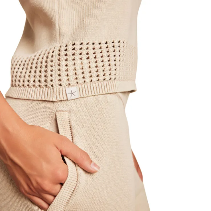 Clearance Barefoot Dreams Sunbleached Scoop Mesh Tank Faded BlackStone