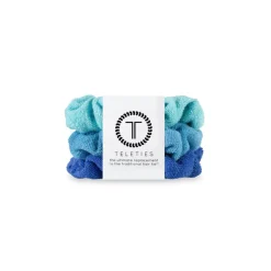 Best TELETIES Terry Cloth Scrunchie 3 Pack Bora BoraArubaAntigua