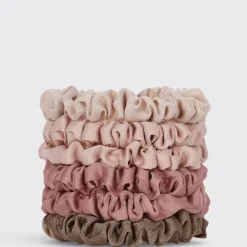Hot KITSCH Ultra Petite Satin Scrunchie Set TerracottaEucalyptus