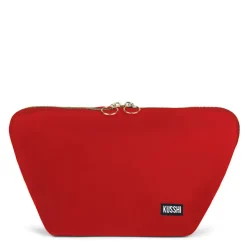 Sale Kusshi Vacationer Makeup Bag Bubble Gum PinkKelly GreenBlackCandy Apple RedGarnetJadePeach FuzzLavender