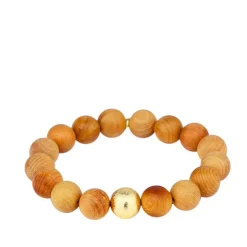 Fashion BUDHAGIRL Varnished Wood Beaded Bracelet