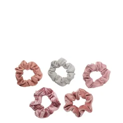 Online KITSCH Velvet Scrunchies - Blush & Mauve