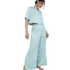 New Lunya Washable Silk High Rise Pant Set - Limited Edition Infinity Blue