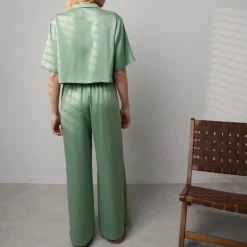 Clearance Lunya Washable Silk High Rise Pant Set - Limited Edition Whist Jade