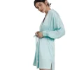 New Lunya Washable Silk Robe - Limited Edition Infinity Blue