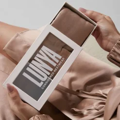 Outlet Lunya Washable Silk Sleep Mask Otium TanBlack