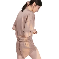 Online Lunya Washable Silk Tee Set Otium TanImmersed Black