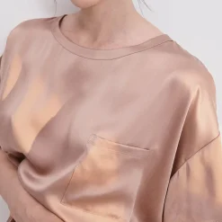 Online Lunya Washable Silk Tee Set Otium TanImmersed Black