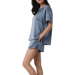 Hot Lunya Washable Silk Tee Set - Limited Edition Pastoral Blue