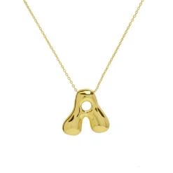 Sale Savvy Bling Waterdrop Initial Necklace ABCDEFGHJKLMNOPRSTVW