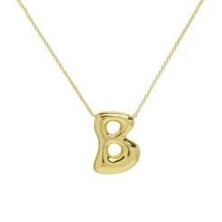 Sale Savvy Bling Waterdrop Initial Necklace ABCDEFGHJKLMNOPRSTVW