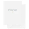 Clearance Sugar Paper With All of My Heart Card